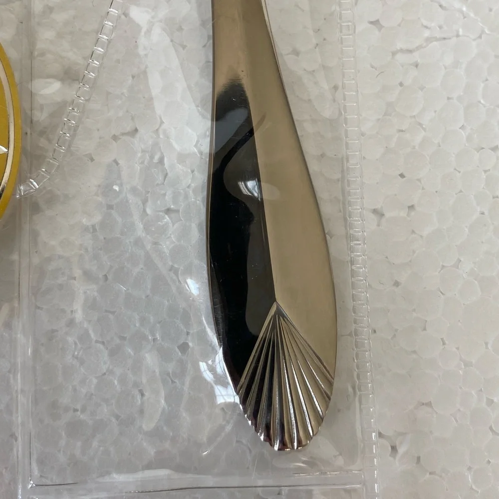 Heritage Mint Safrano Glossy Stainless Serving Set Flatware 3 Pc Specialty NEW